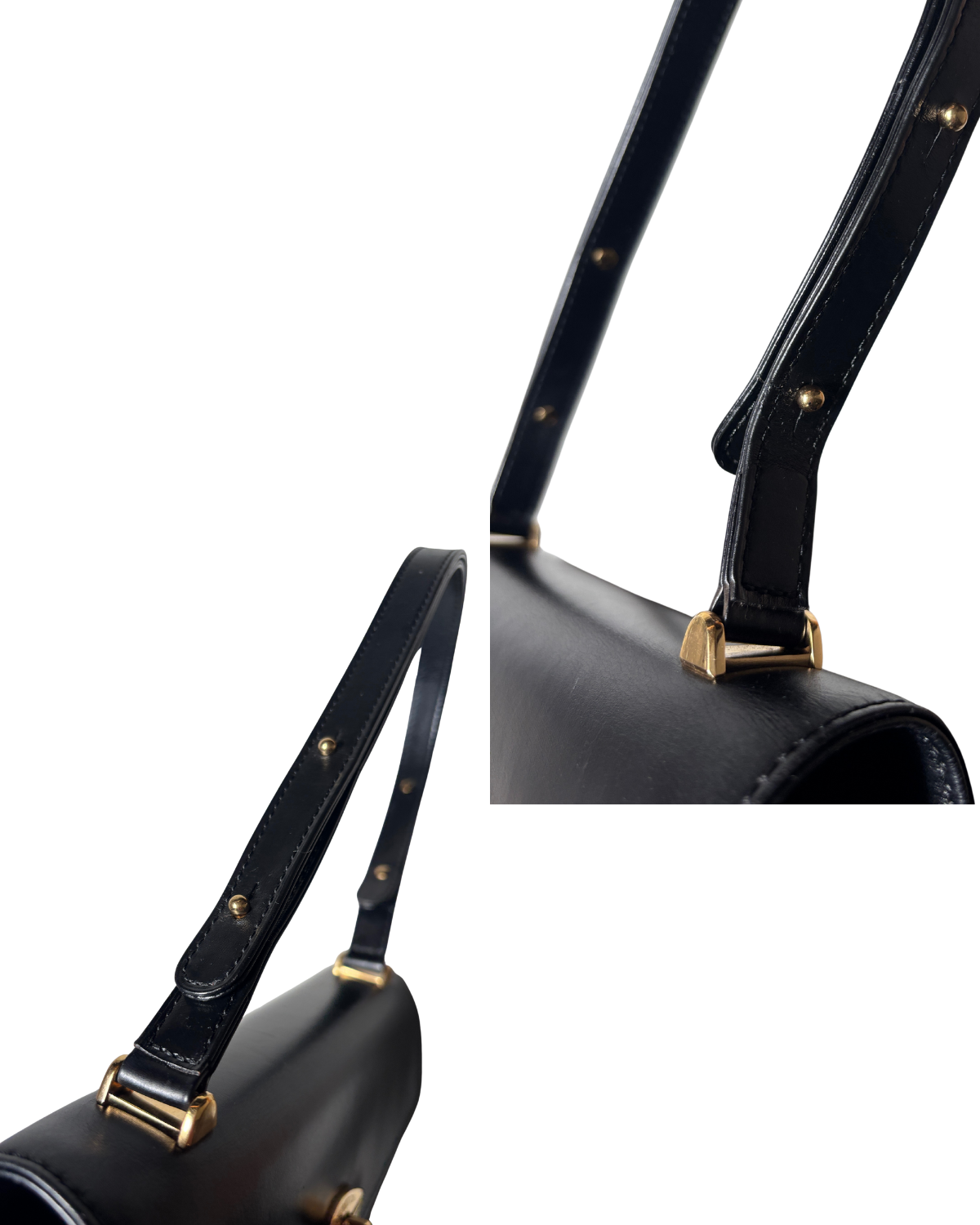 RARE Louis Vuitton Opéra (Sparta) Black Epi / Smooth Leather Shoulder Bag (1991)