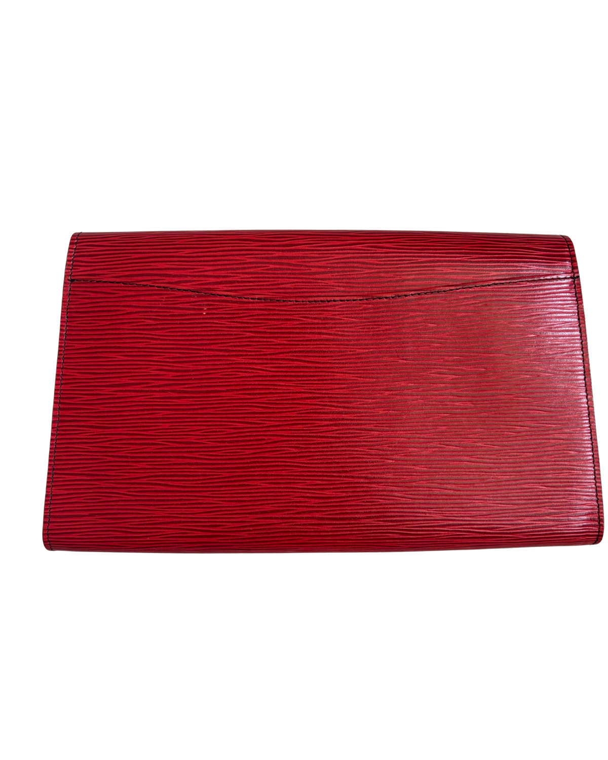 Louis Vuitton Art Deco Castille Red Epi Leather Clutch MM (1988)