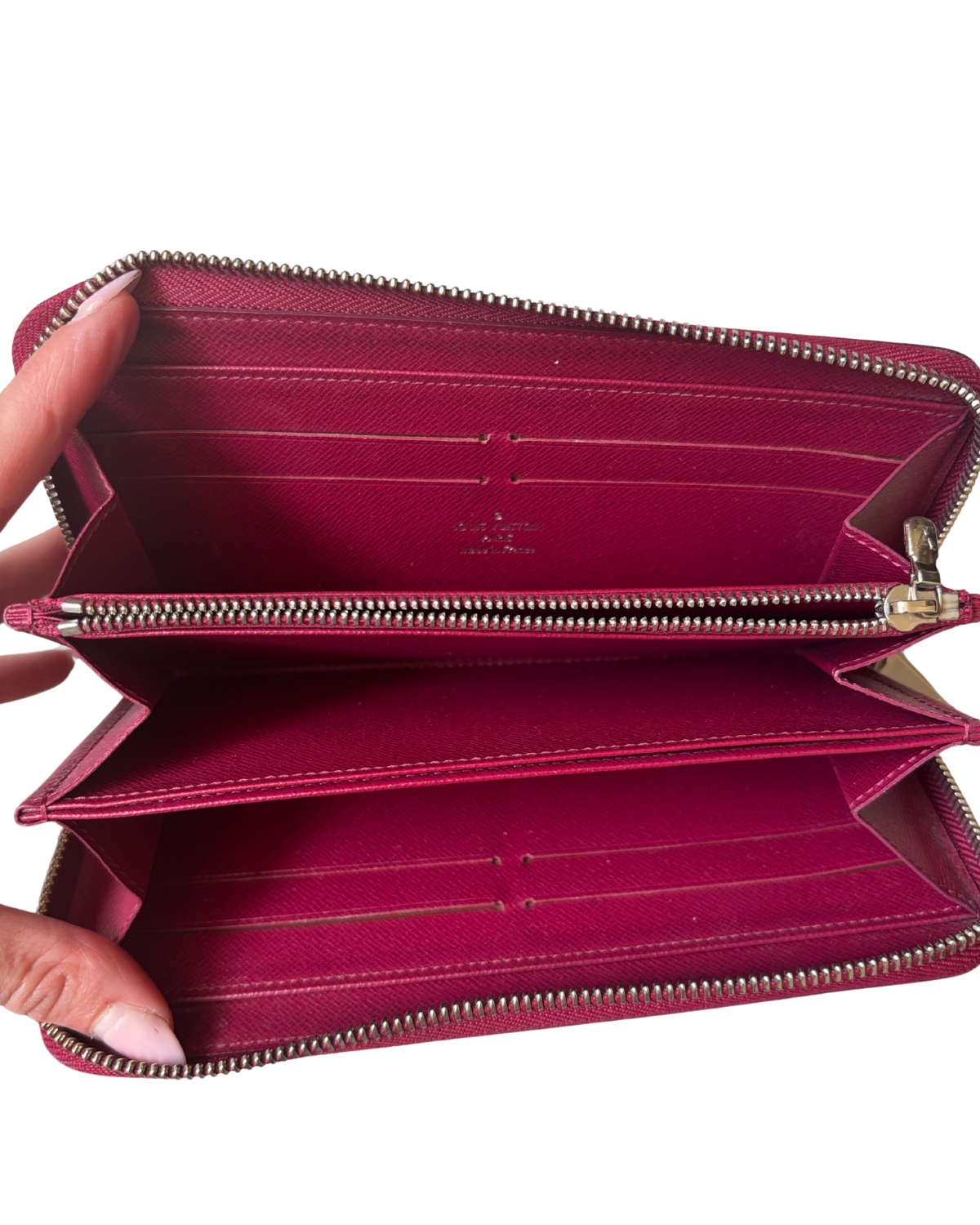Louis Vuitton Zippy Wallet in Raspberry Epi Leather