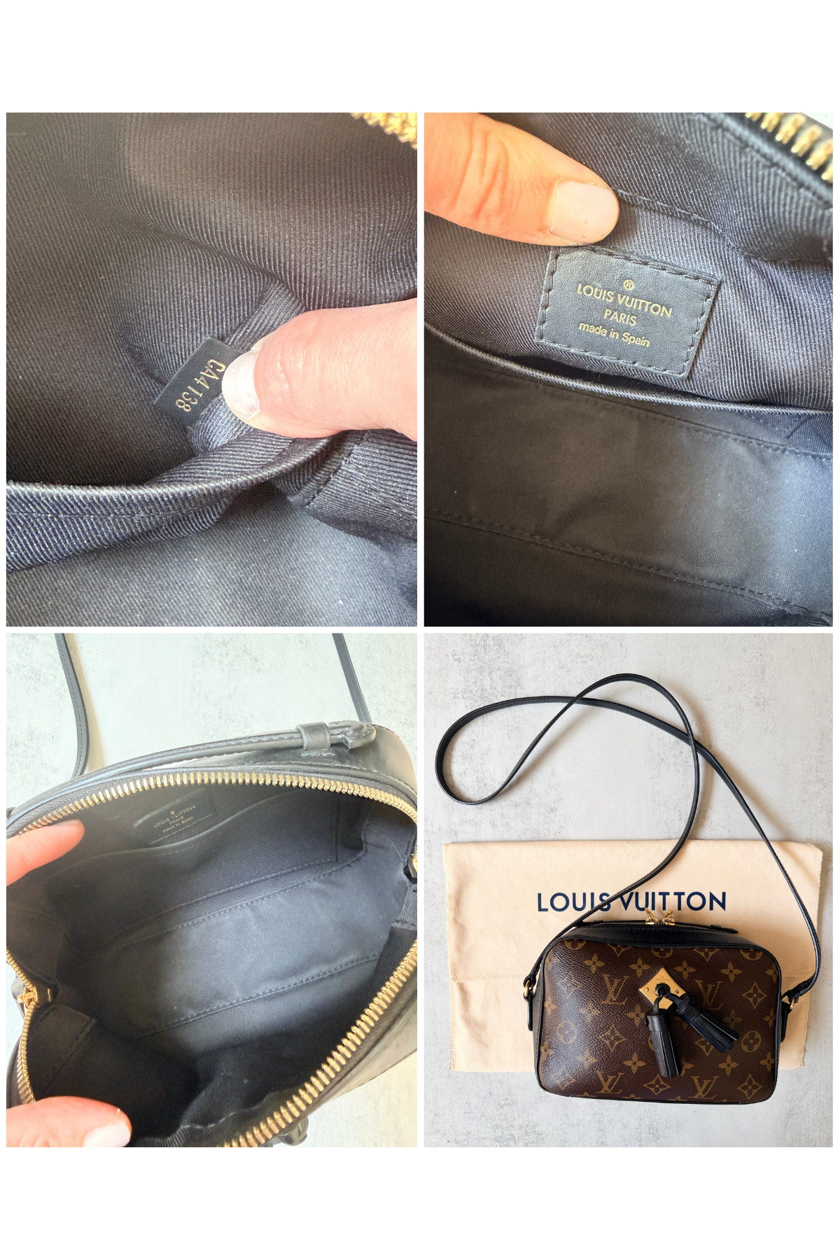 Louis Vuitton Monogram Saintonge Crossbody Bag (2018)