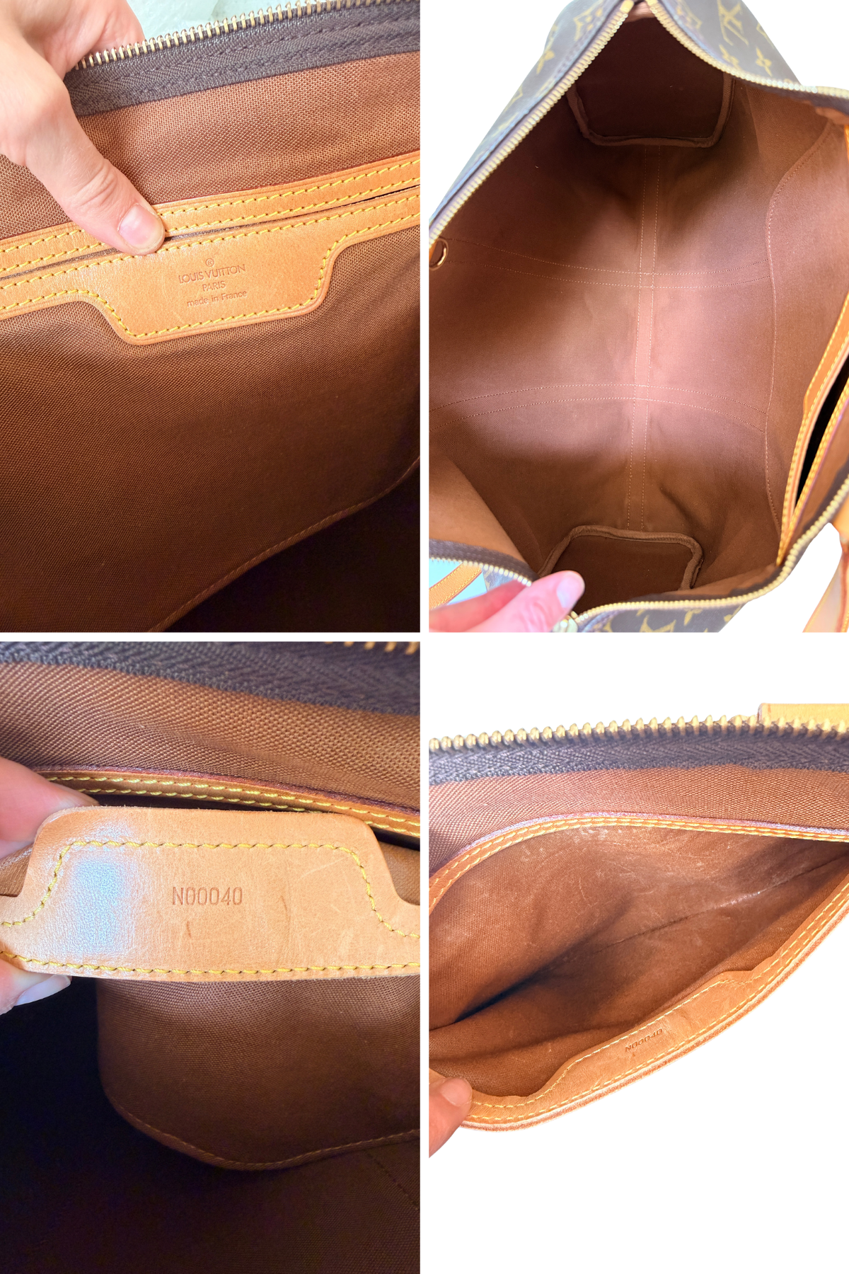 Louis Vuitton Sac Flanerie 45 Monogram Travel Bag (1990)