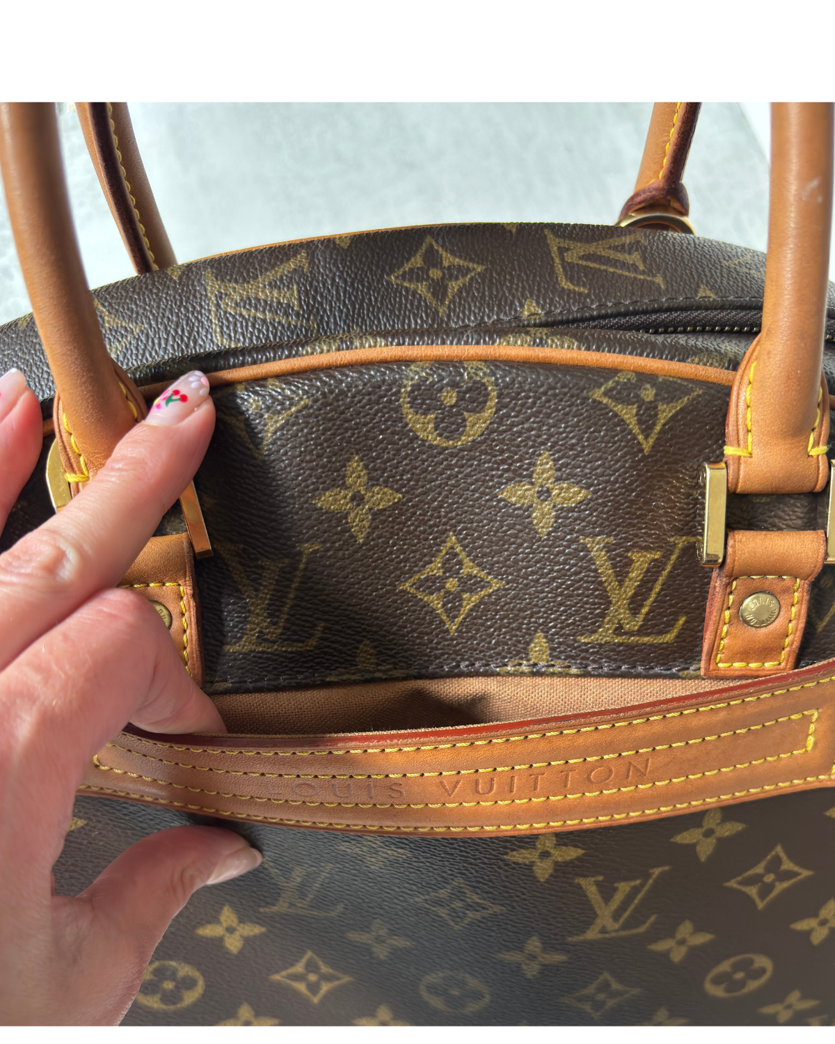 RARE! Louis Vuitton Monogram Montaigne Bowling Bag (2003)