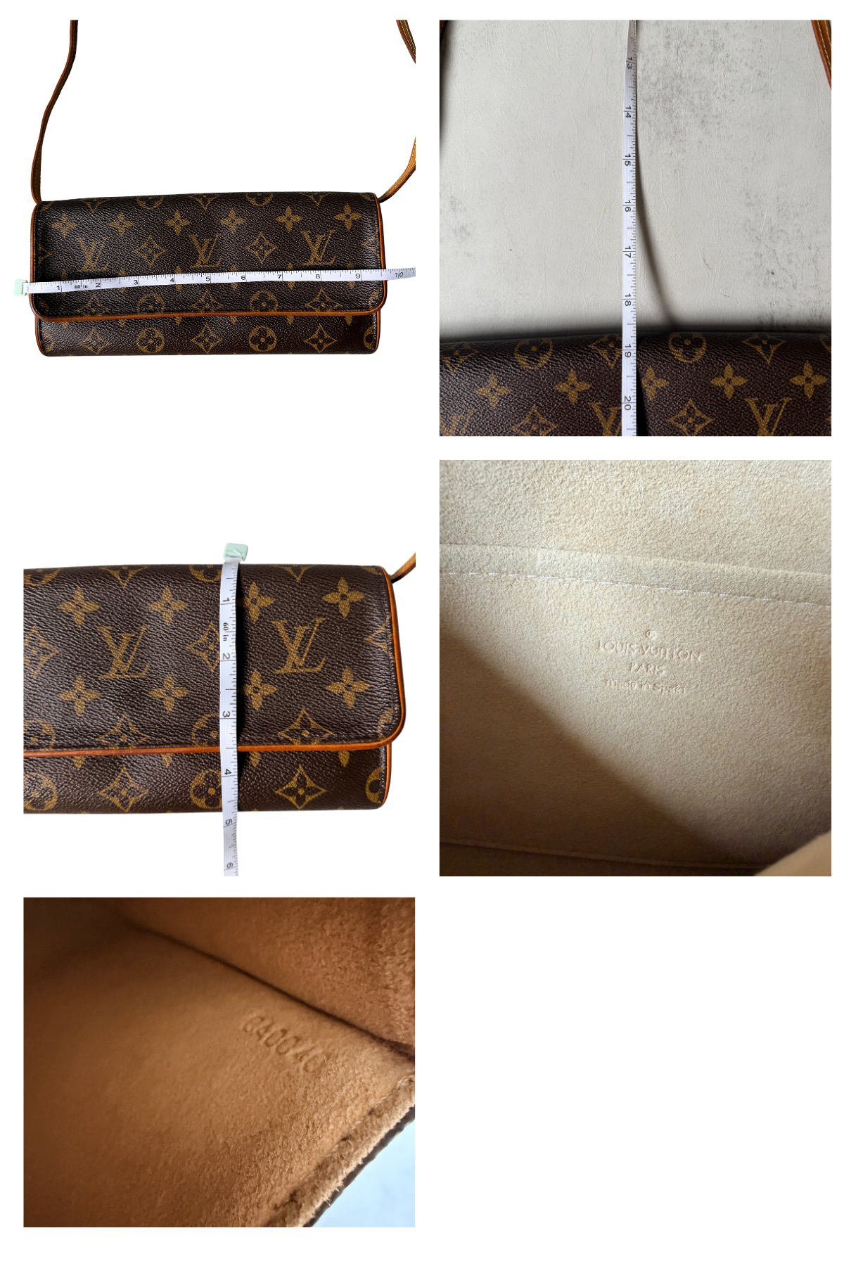 Louis Vuitton Pochette Twin GM Monogram Crossbody Clutch | Full Set (2000)