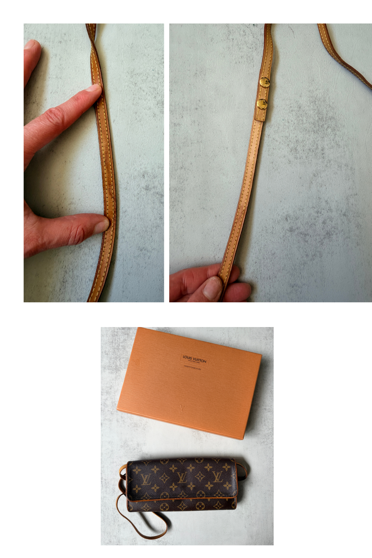 Louis Vuitton Pochette Twin GM Monogram Crossbody Clutch | Full Set (2000)