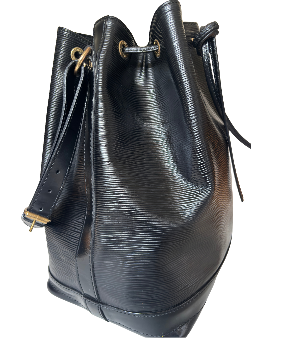 Louis Vuitton Black Epi Leather Noé Bucket Bag (1992)
