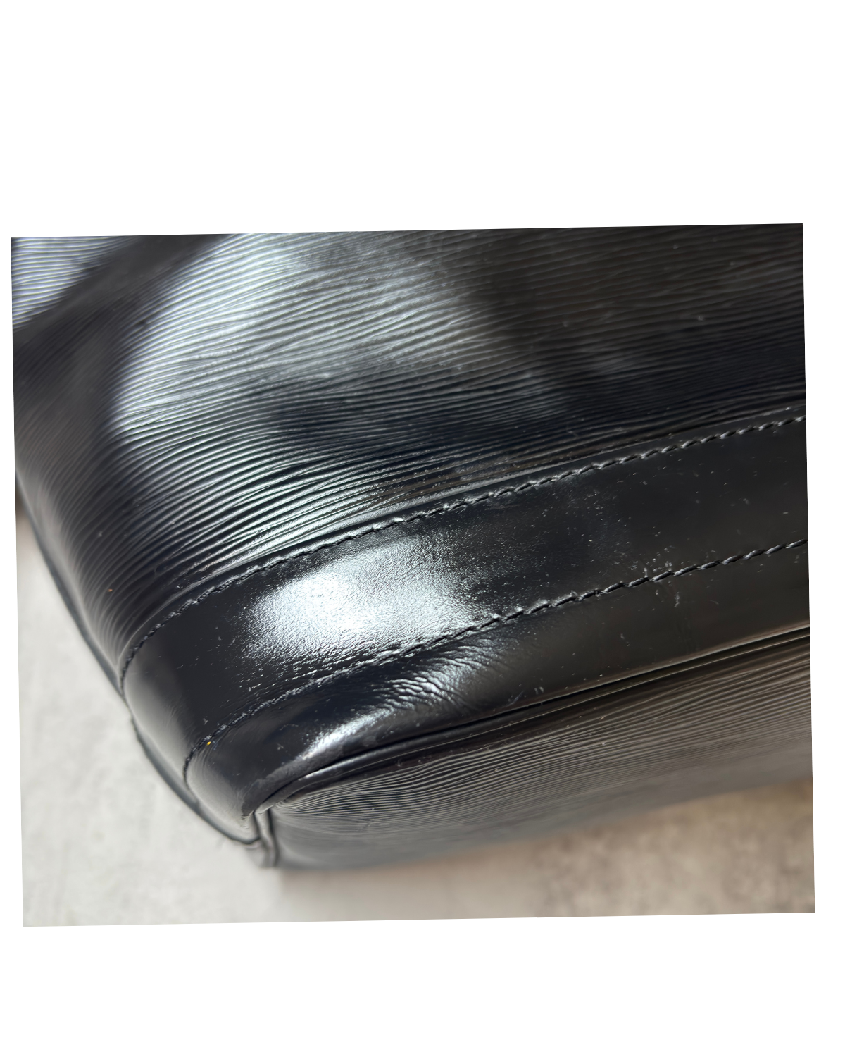 Louis Vuitton Black Epi Leather Noé Bucket Bag (1992)