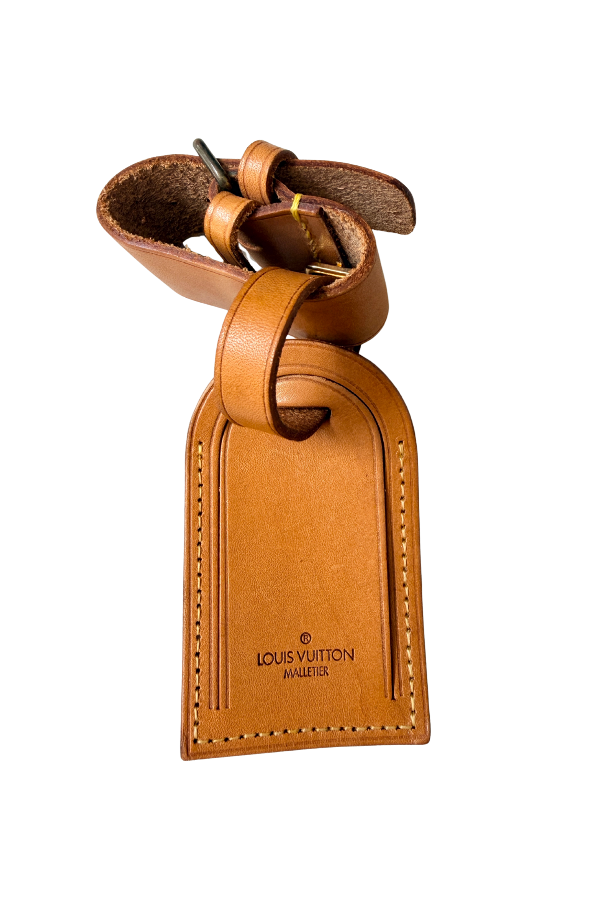Louis Vuitton Vintage Vachetta Luggage Tag & Poignet Set #1