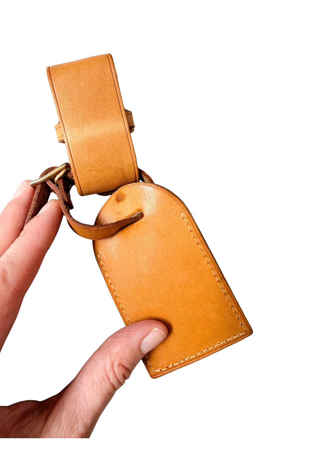 Louis Vuitton Vintage Vachetta Luggage Tag & Poignet Set #1