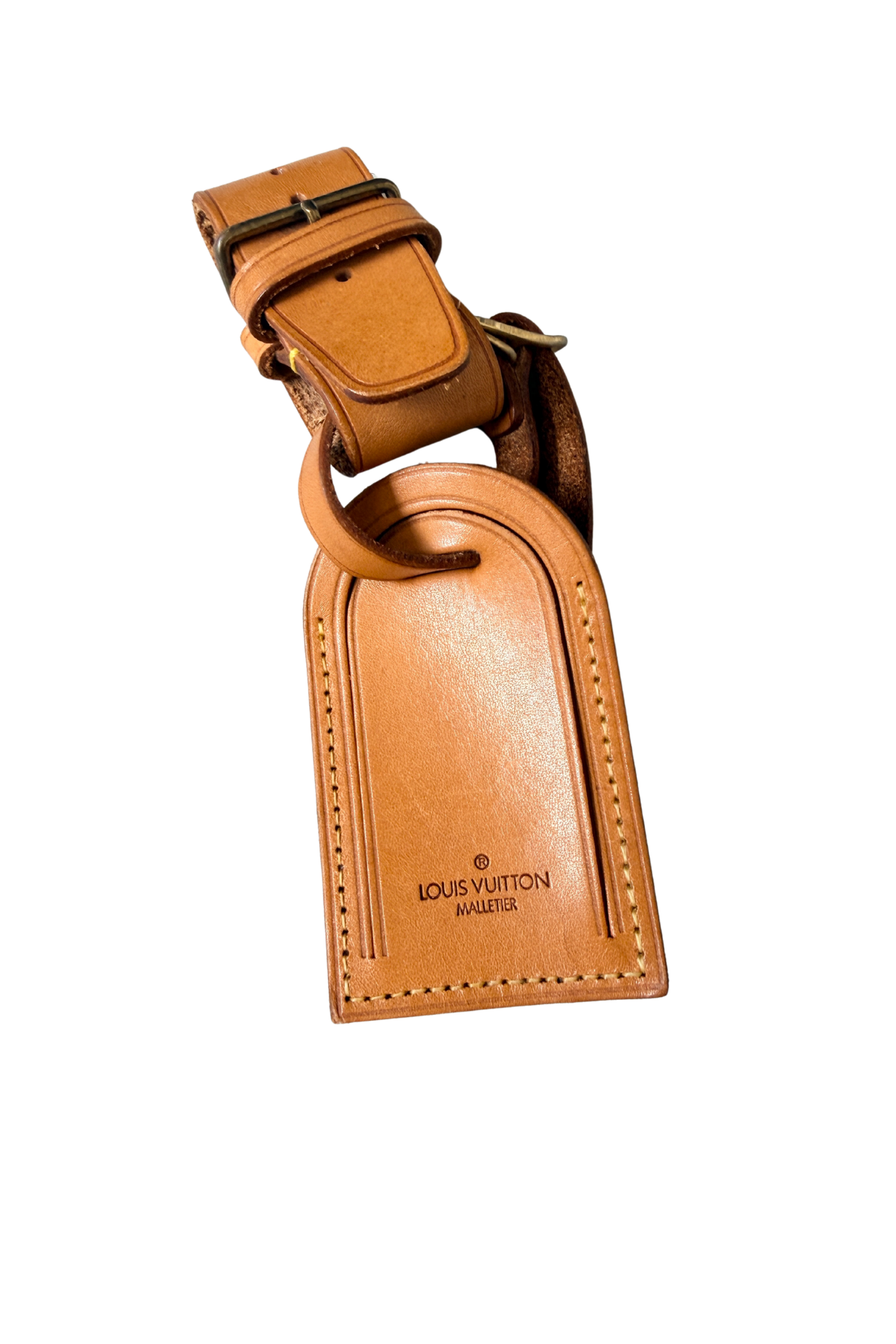 Louis Vuitton Vintage Vachetta Luggage Tag & Poignet Set #3