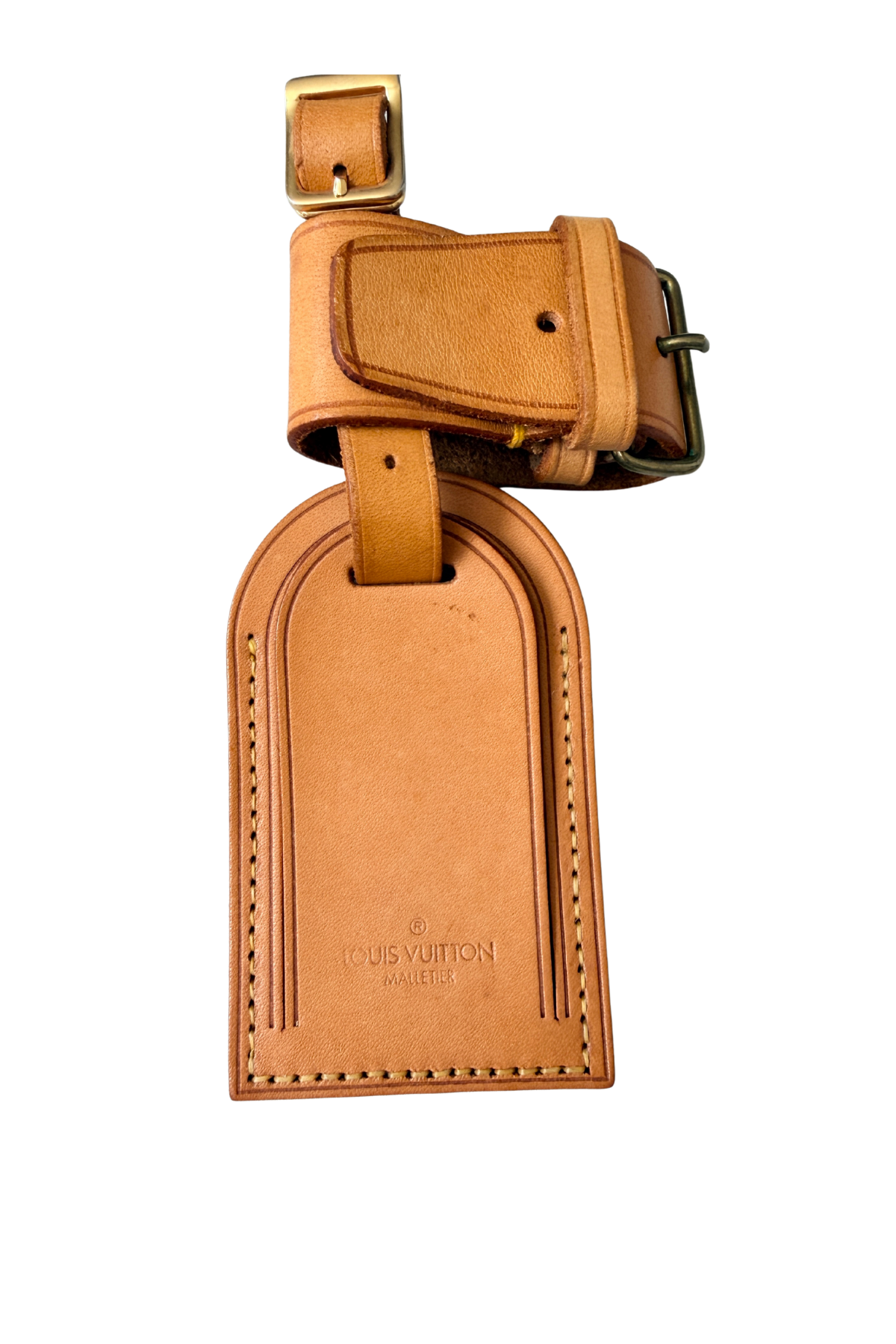 Louis Vuitton Vintage Vachetta Luggage Tag & Poignet Set #4
