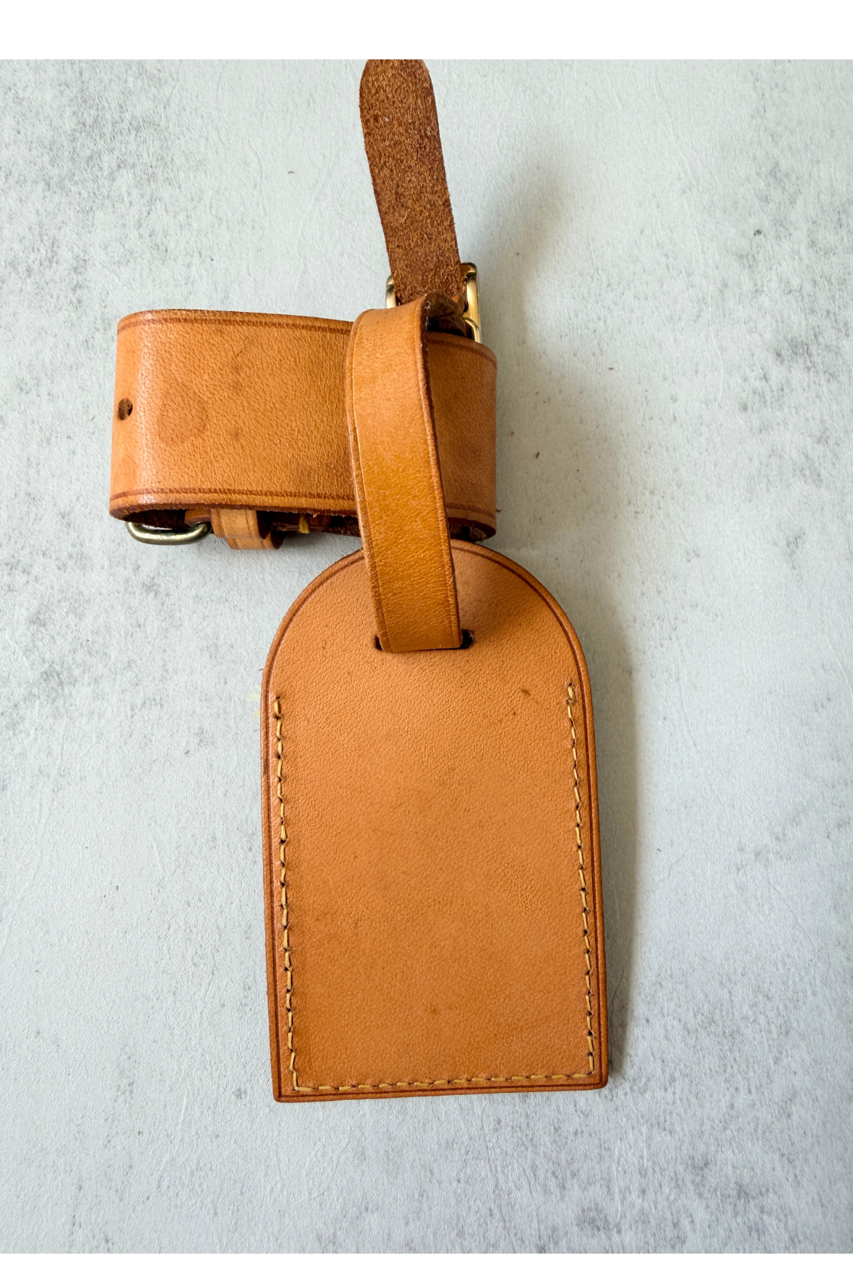 Louis Vuitton Vintage Vachetta Luggage Tag & Poignet Set #4