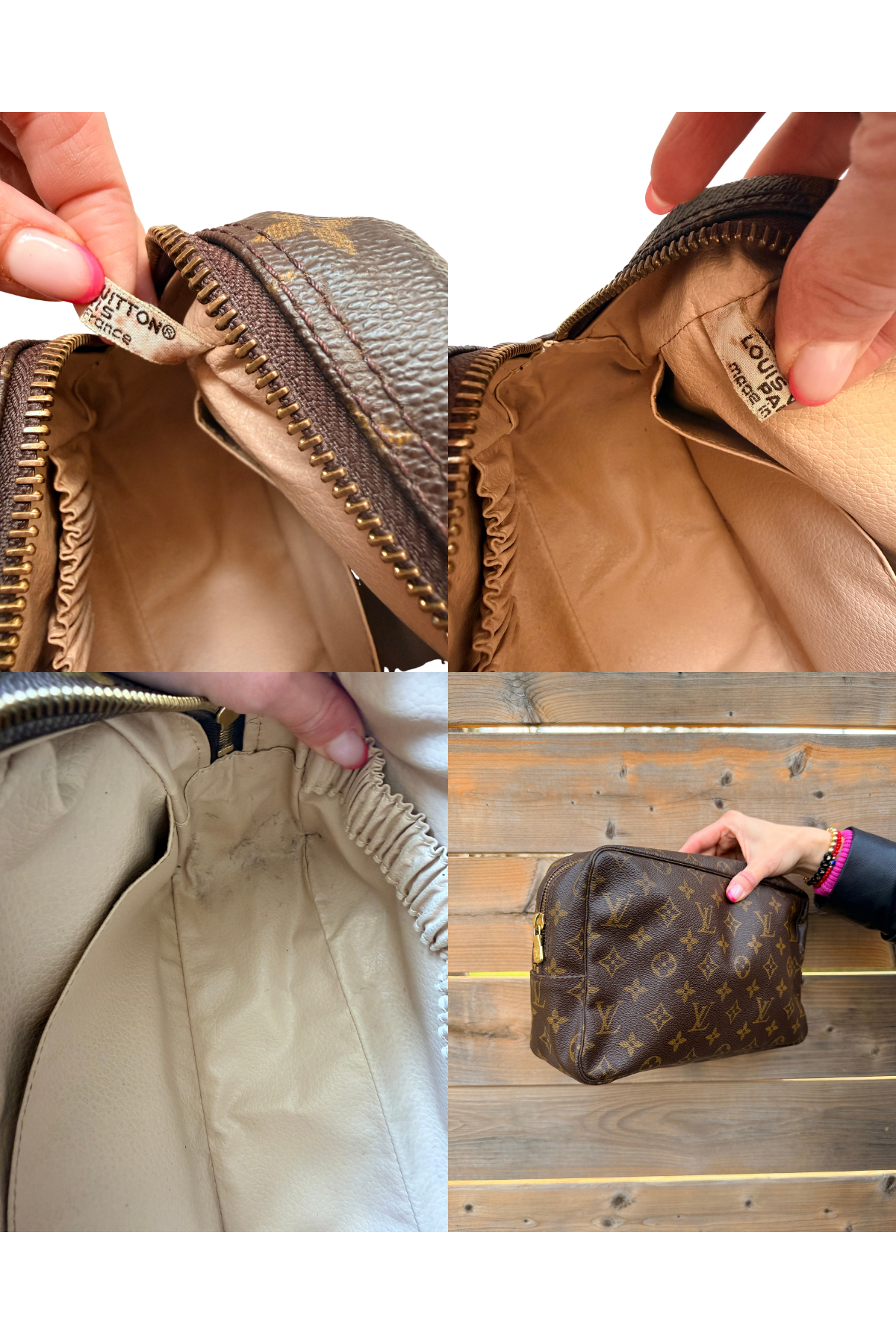 Louis Vuitton Monogram Trousse 28 Cosmetic Pouch / Clutch
