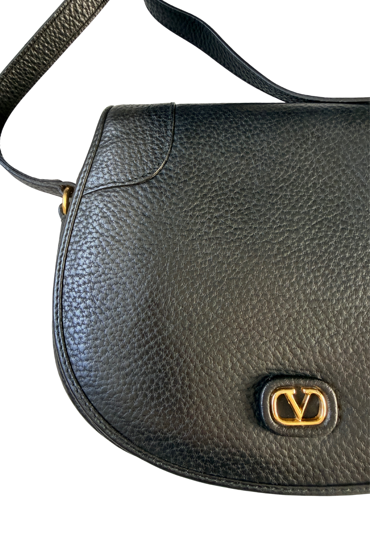 Valentino Pebbled Leather Crossbody Bag