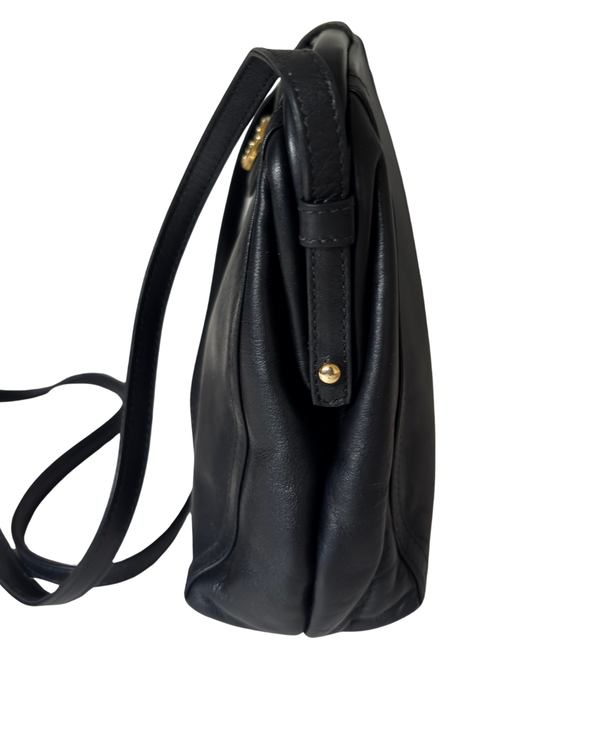 Vintage Céline Triomphe Shoulder Bag with Crest Medallion (1980'S - 1990's)