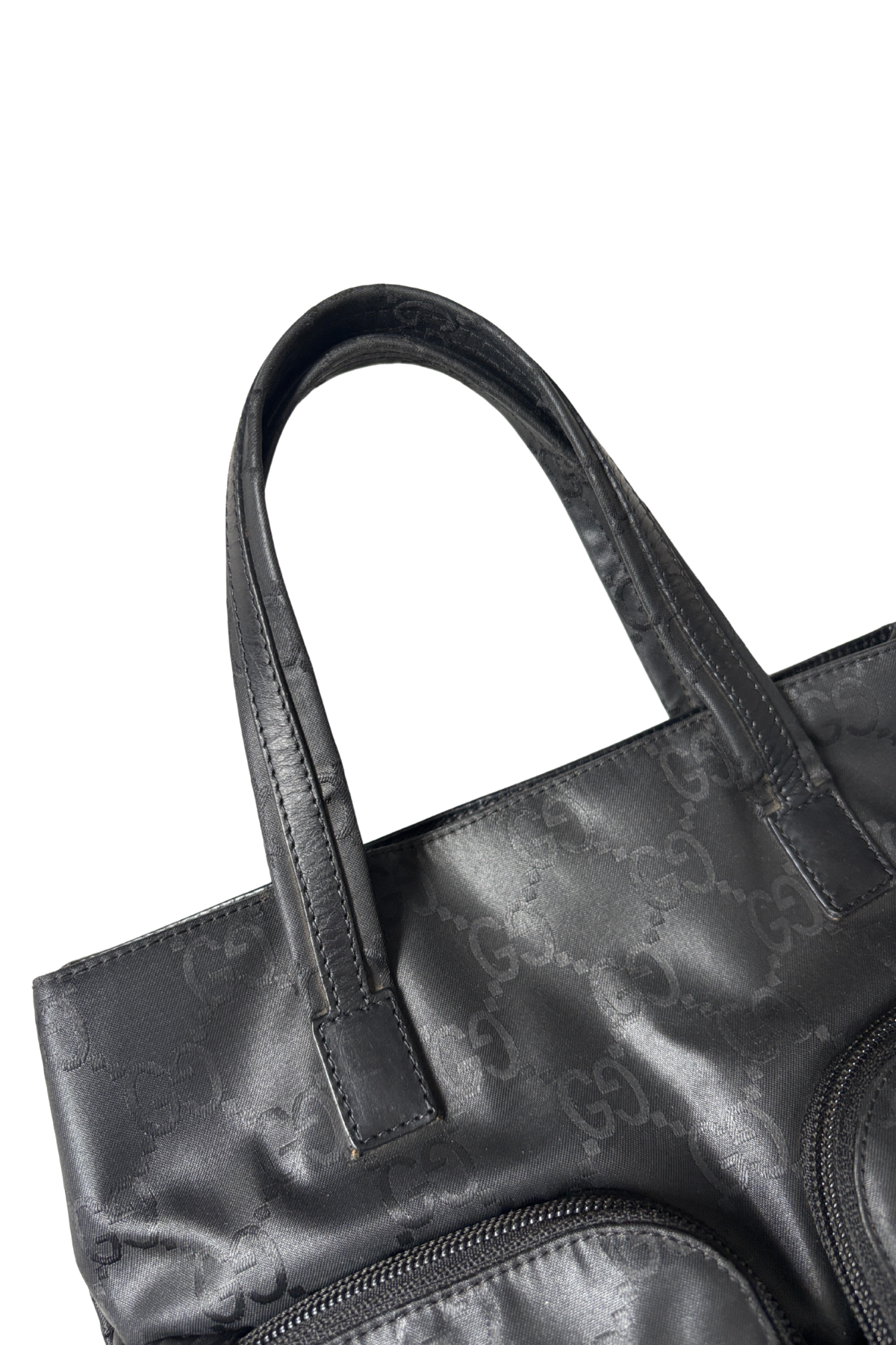 Gucci GG Black Nylon Mini Handbag