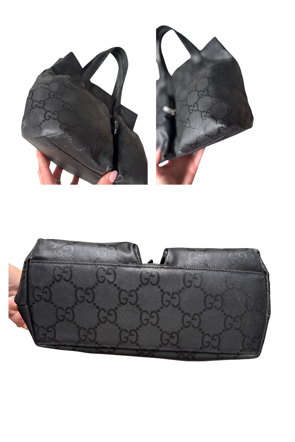 Gucci GG Black Nylon Mini Handbag