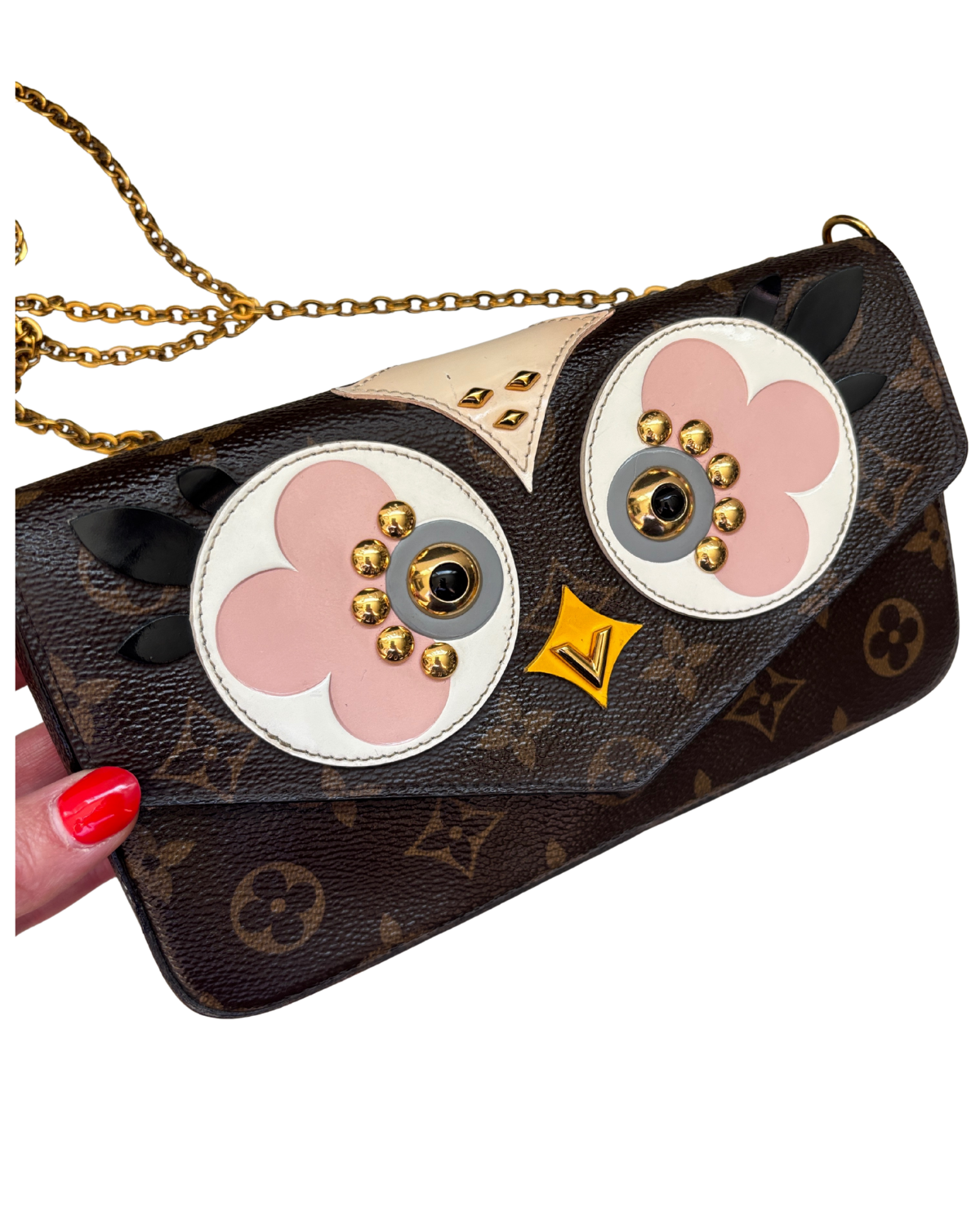 Louis Vuitton Félicie “Owl” Limited Edition Crossbody (2018) - FULL SET