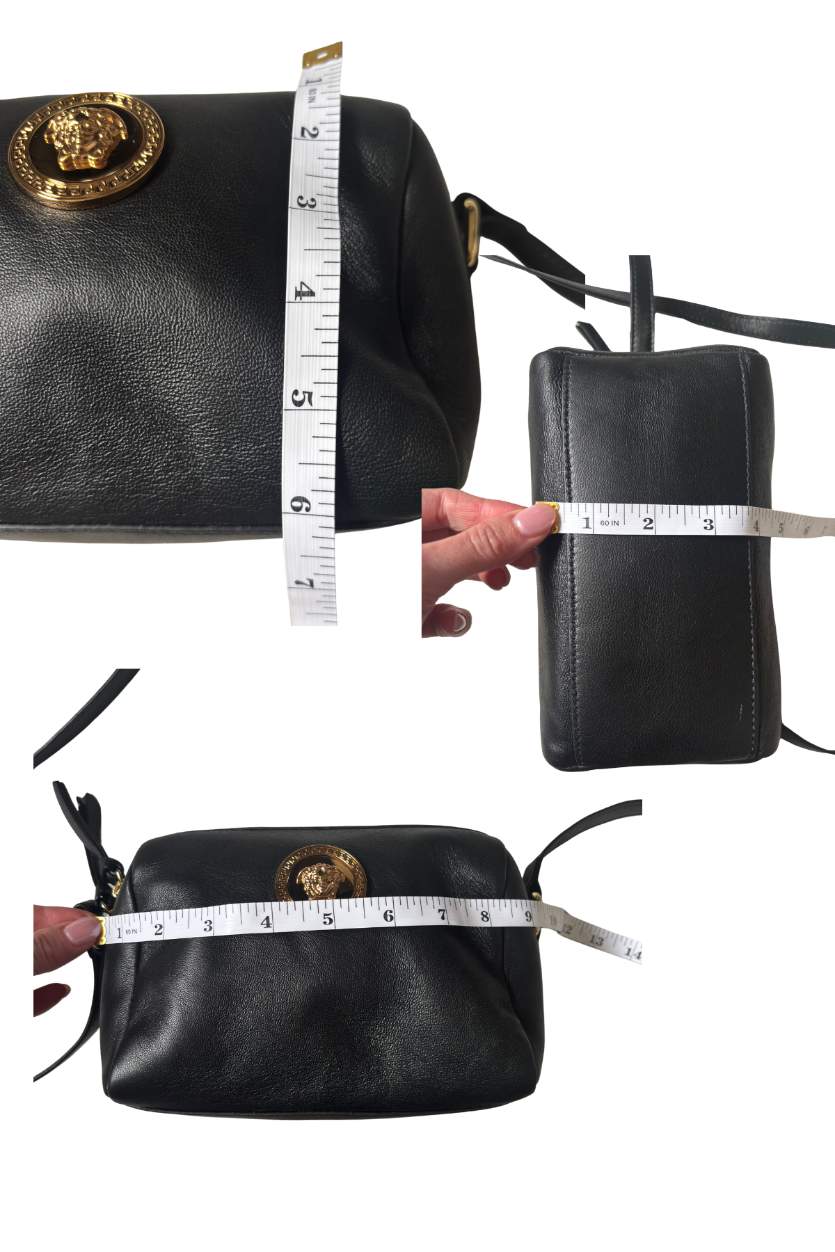 VERSACE Medusa Leather Camera Bag